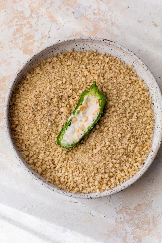 breading peppers