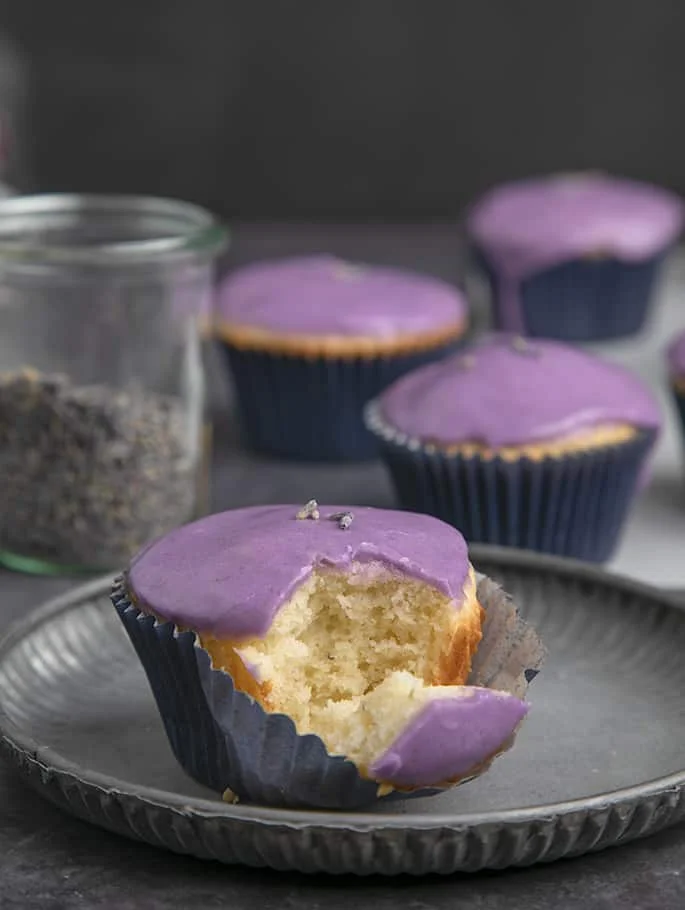 Gluten Free Lavender Cupcakes | Beautiful & Delicious!