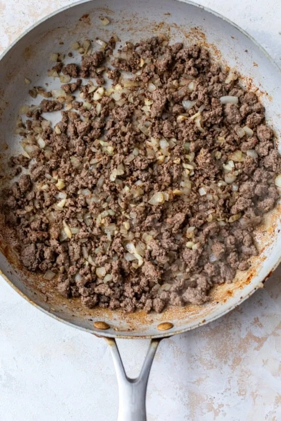 Brown the ground beef