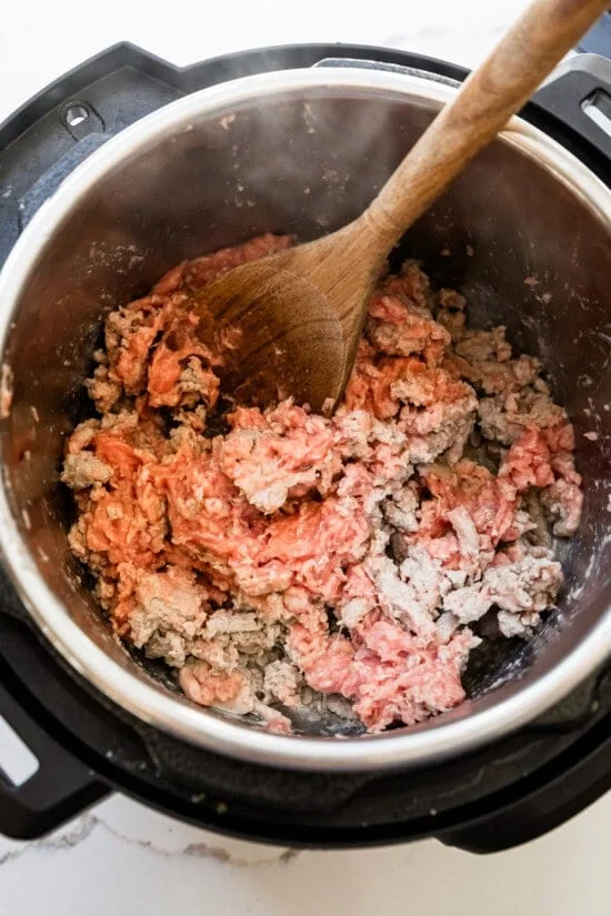 Brown the meat