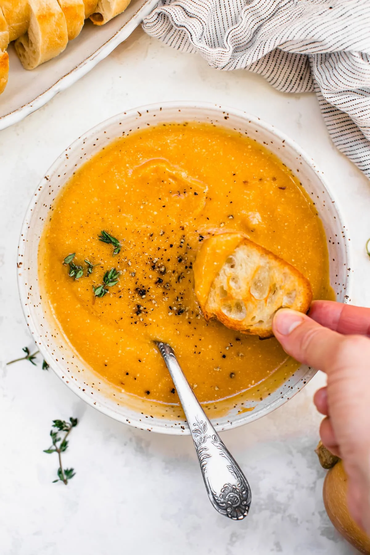 Butternut Squash Cheddar Soup (Slow Cooker or Stovetop)