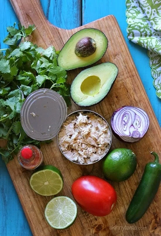 Canned Tuna Ceviche – Transform ordinary canned tuna into a zesty, flavorful lunch with a Latin flair by adding fresh lime juice, cilantro, jalapeño, tomato and avocado in this easy tuna ceviche – so good!