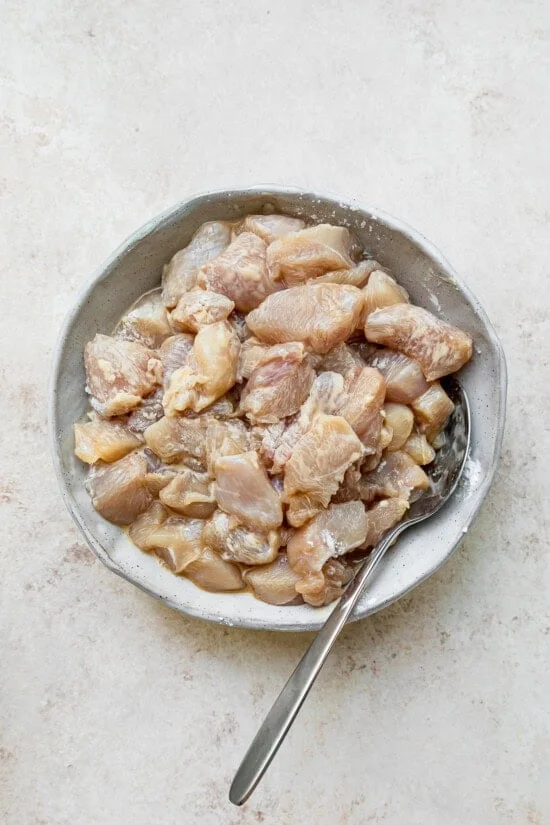 Chicken and cornstarch