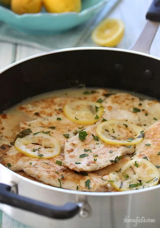 Chicken Francese is an Italian-American dish made with sautéed chicken cutlets with a lemon-butter and white wine sauce. It's my husband's favorite dish, so it's always on rotation in my house!