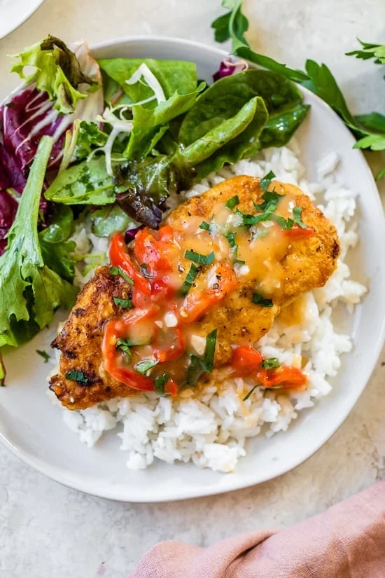 Chicken with Hot Cherry Peppers