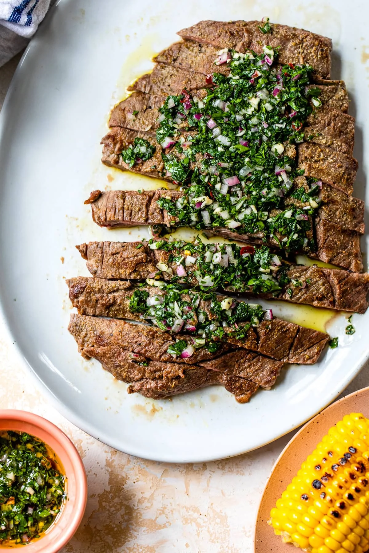 Grilled Chimichurri Steak (Flank Steak)