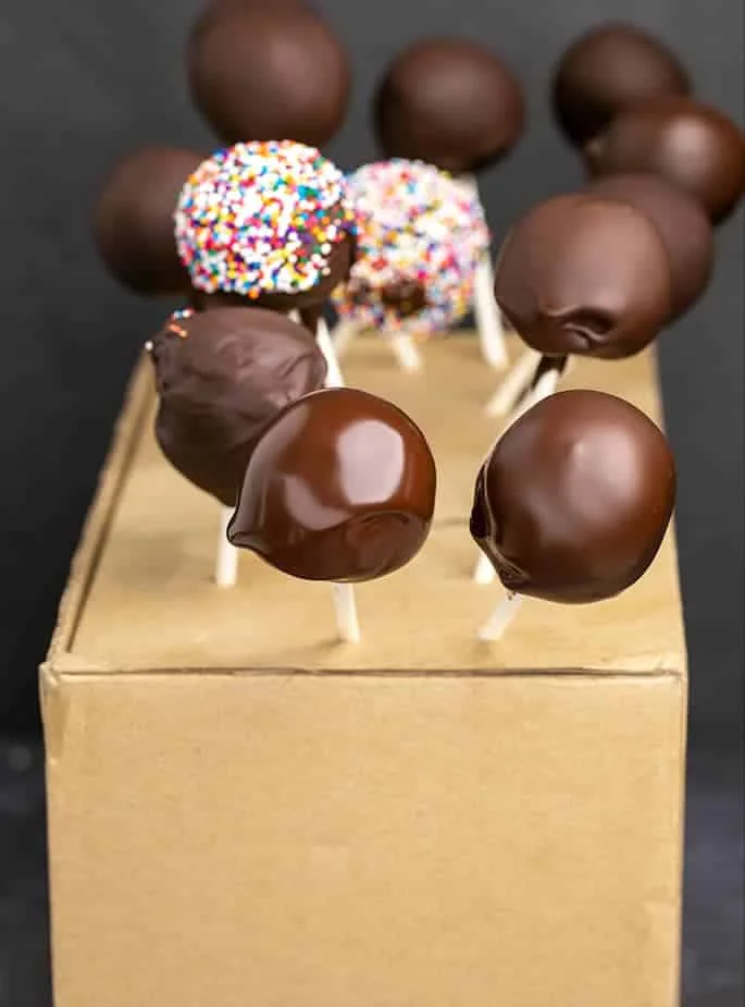Gluten Free Cake Pops | Easy Chocolate or Vanilla Cake Bites