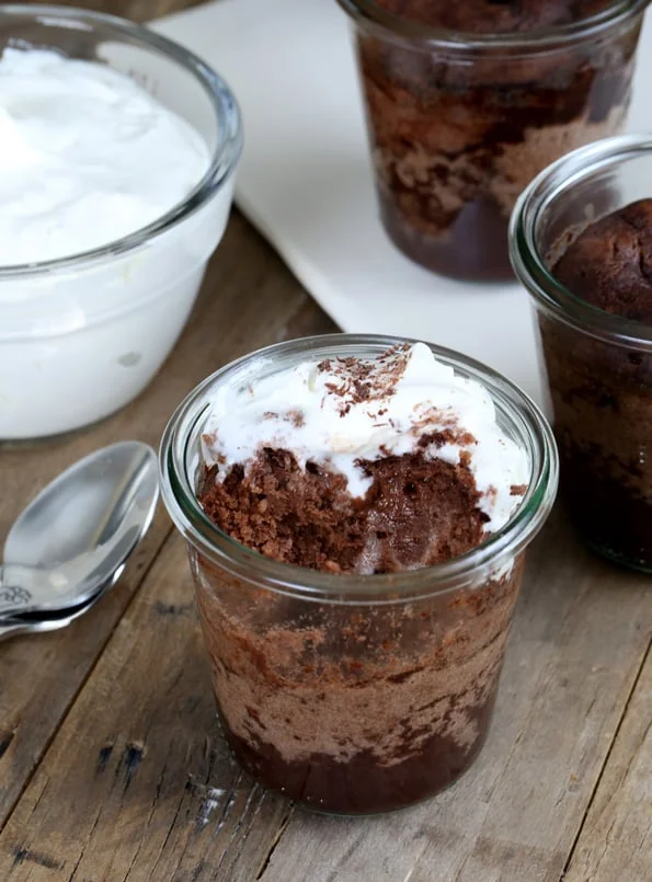 Self-Saucing Gluten Free Chocolate Pudding Cakes