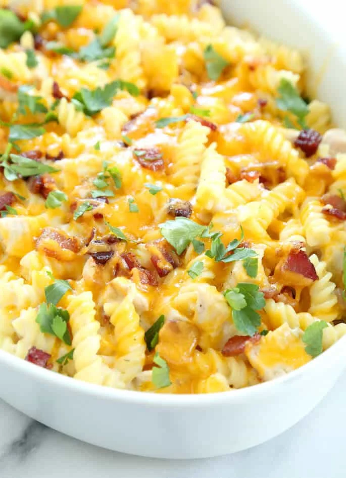 Easy Gluten Free Chicken Bacon Ranch Casserole