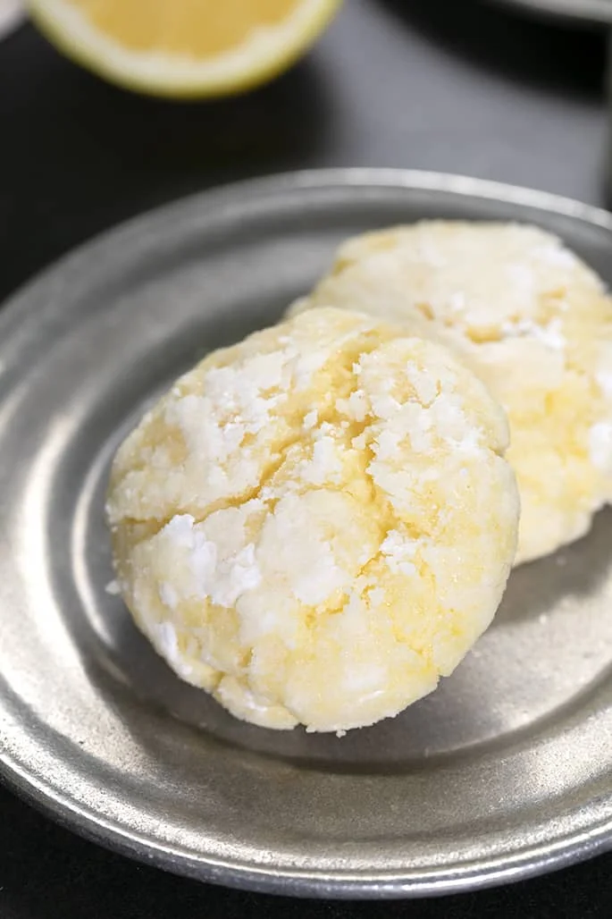 Gluten Free Lemon Crinkle Cookies