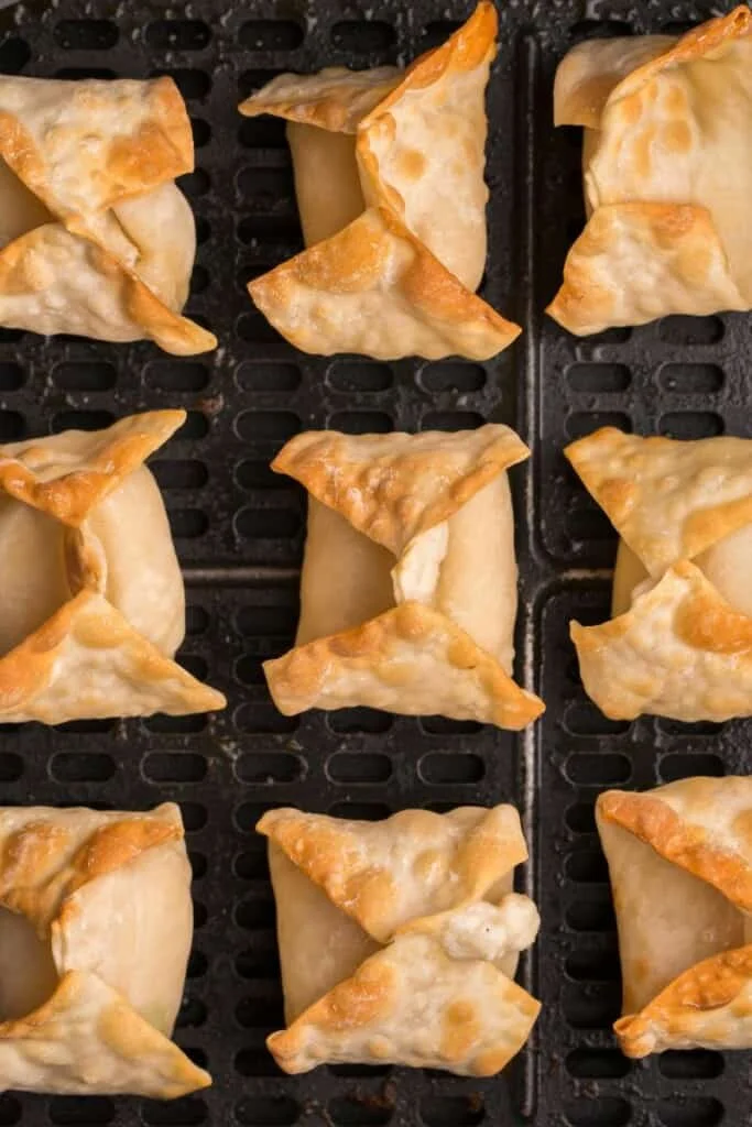closeup of crab rangoon
