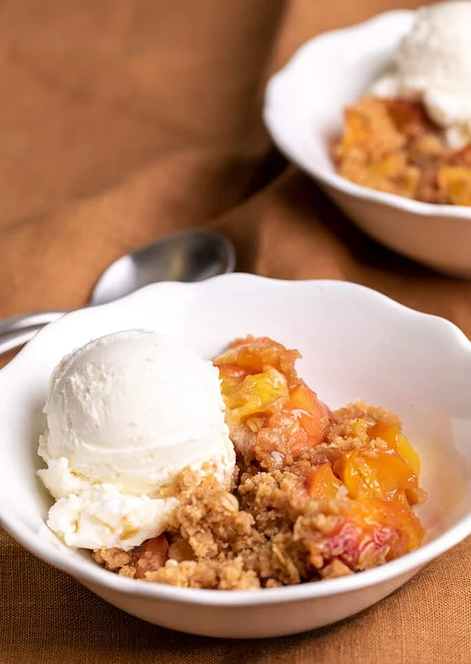 Easy Gluten Free Peach Crisp