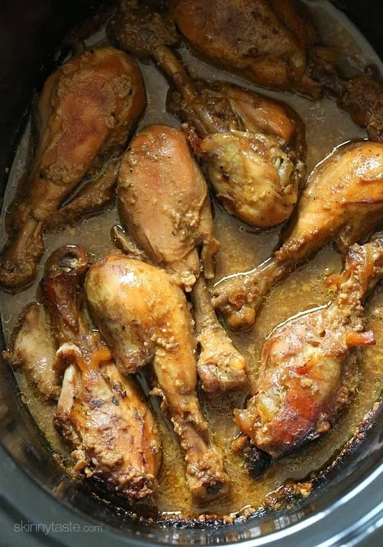 Crock Pot Maple Dijon Chicken Drumsticks – EASY, made with 6 ingredients!