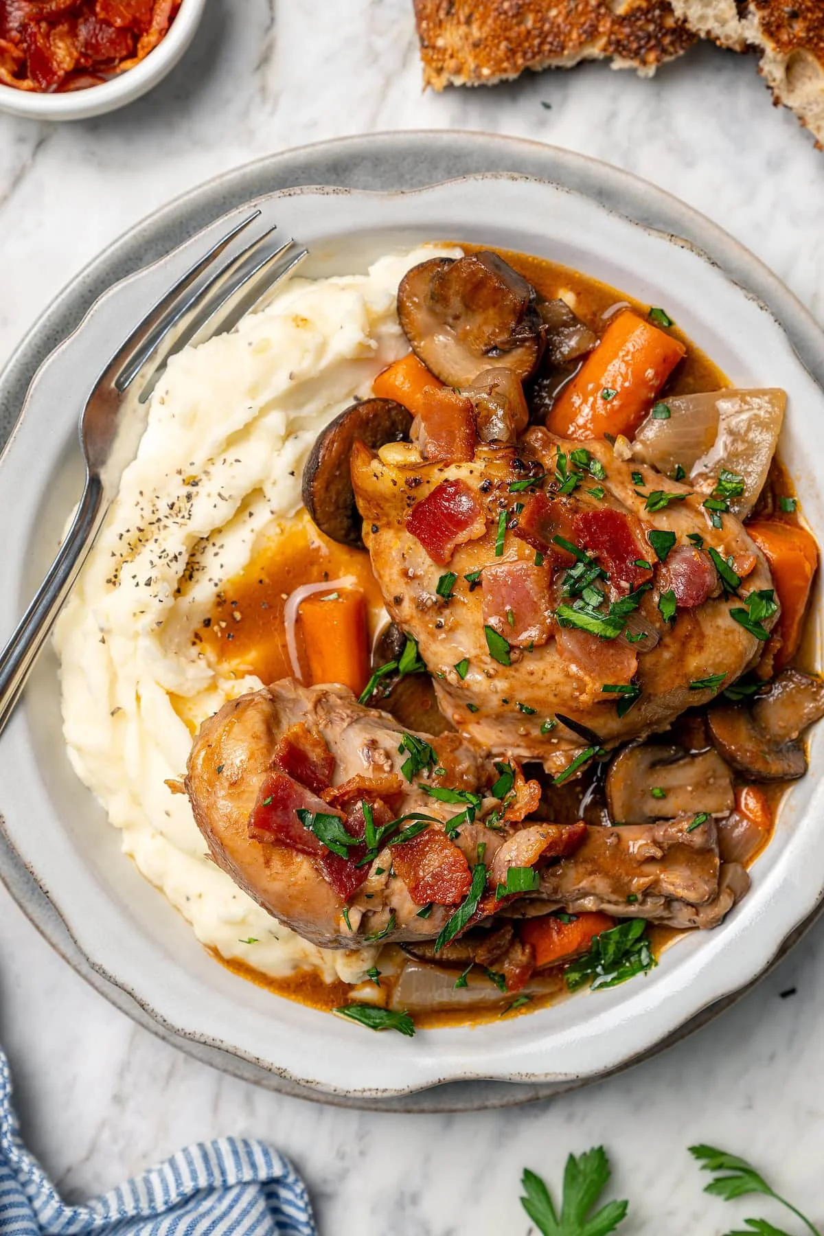 Slow Cooker Coq au Vin