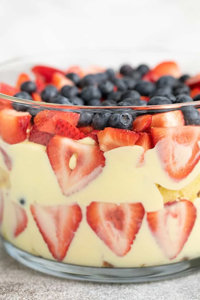 Gluten Free Trifle with Gluten Free Custard