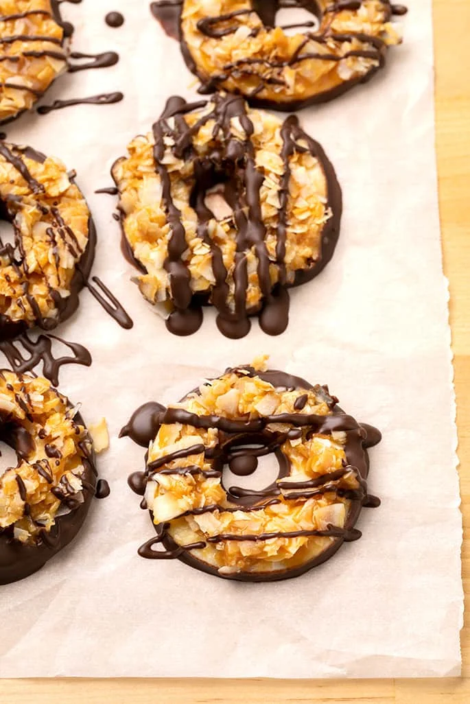 Homemade Gluten Free Samoas Girl Scout Cookies