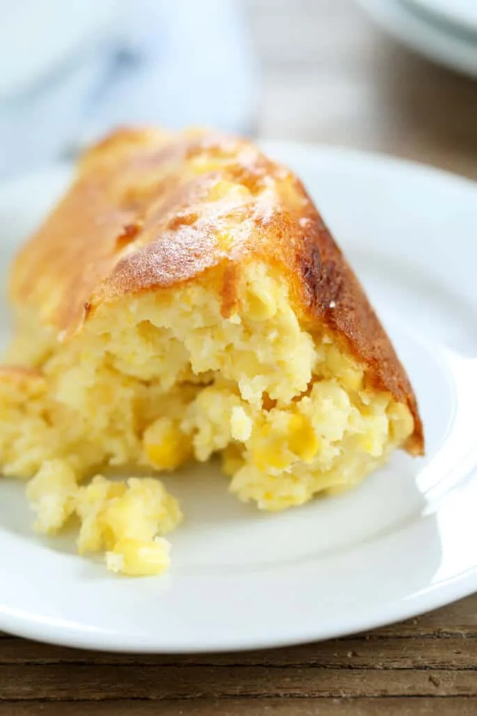 Easy Gluten Free Sweet Corn Spoon Bread. Everyone's favorite side dish!