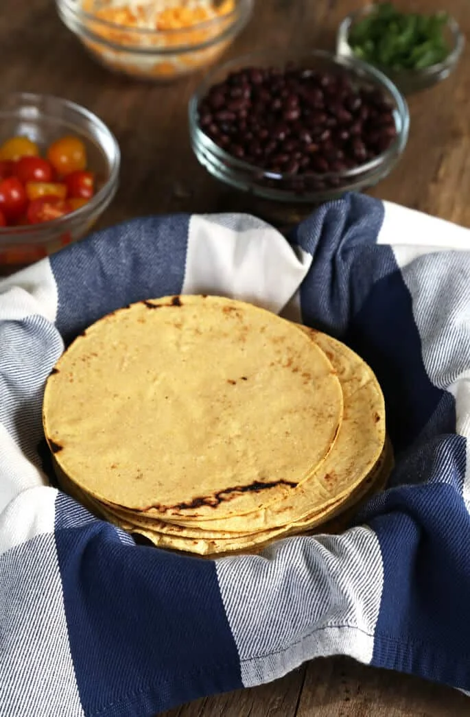 Fresh Gluten Free Corn Tortillas