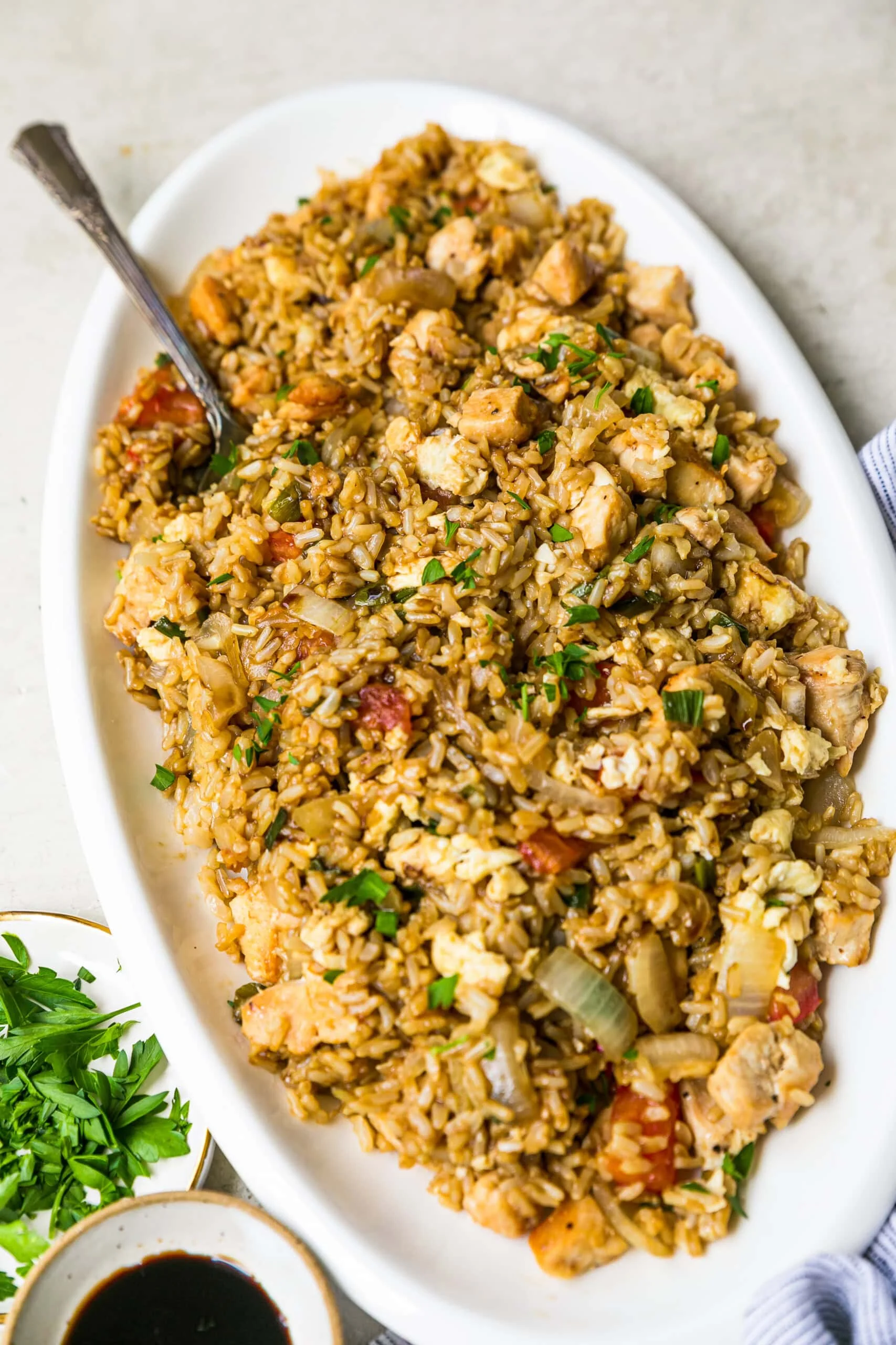 Fried Rice on a platter