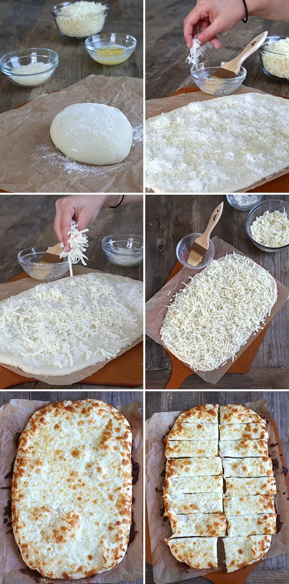 Garlic Gluten Free Pizza Bread Sticks, Step by Step