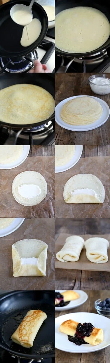 Gluten Free Blintzes, Step by Step