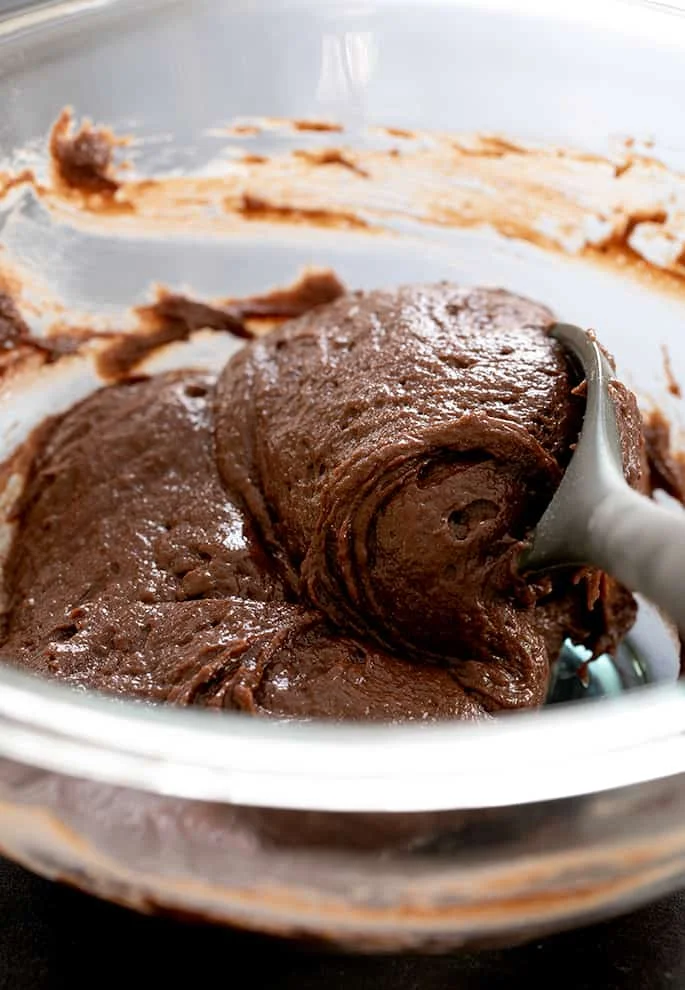 gluten free chocolate cake donut batter