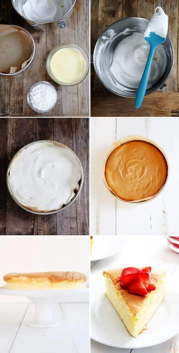 Gluten Free Japanese Cheesecake, Step by Step