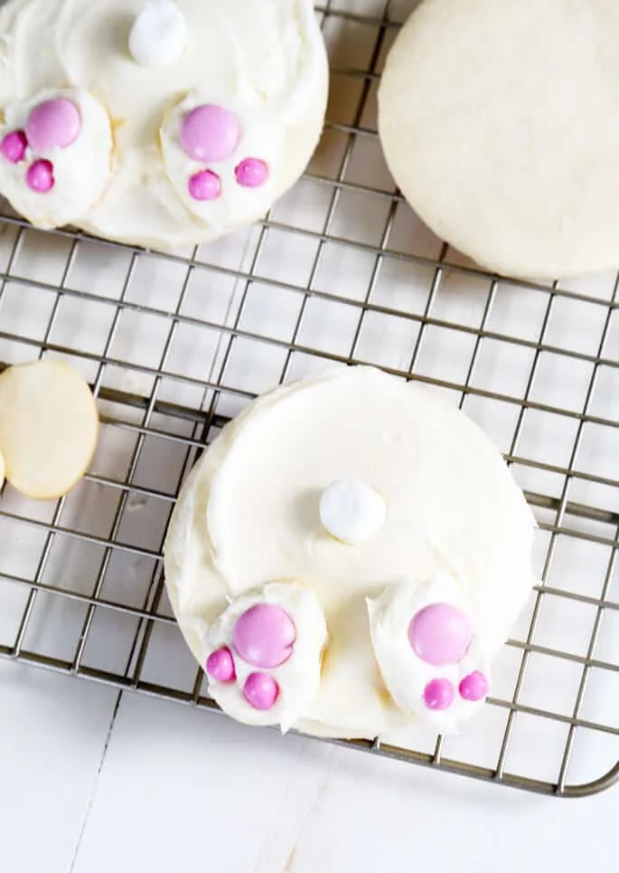 Gluten Free Meltaway Cookies made into Easter Bunnies