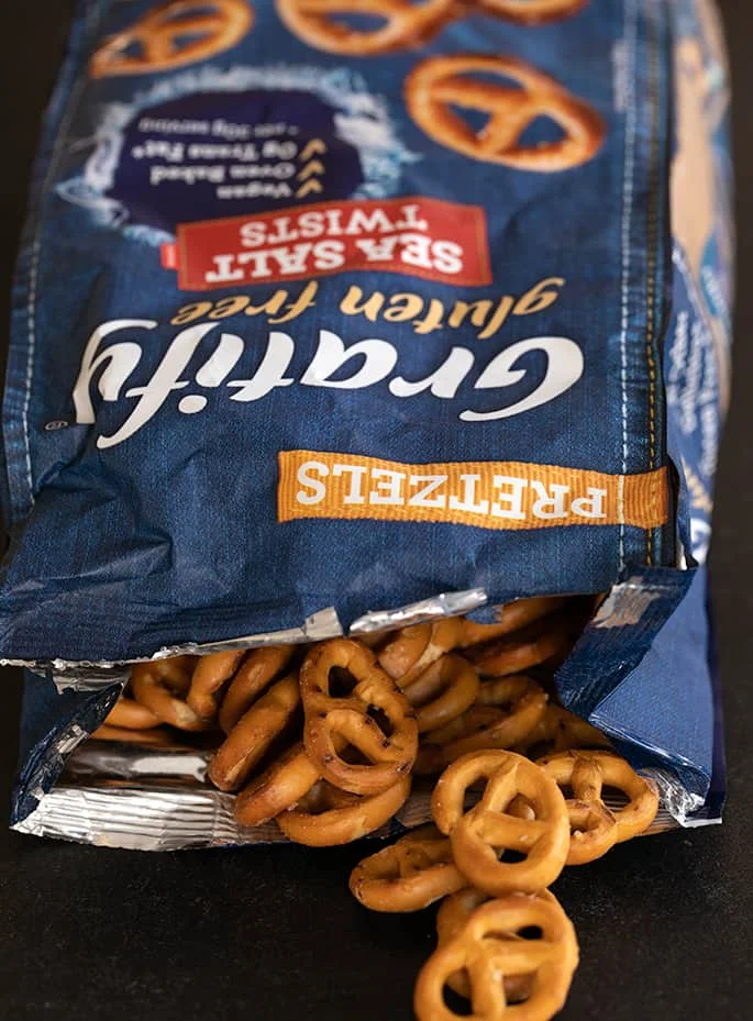 Gratify gluten free pretzels hit all the right texture and taste notes, although they could benefit from a bit more flavor intensity.