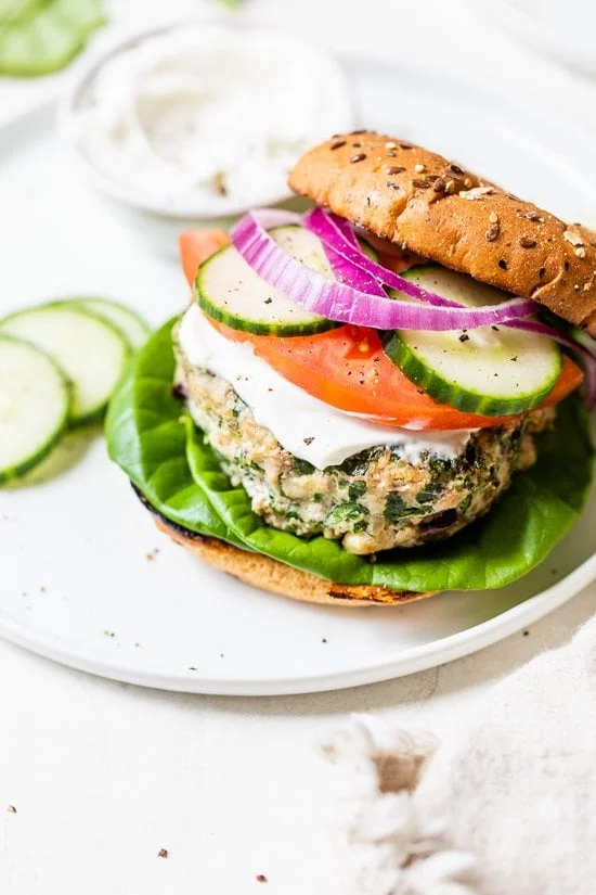Greek Turkey Burgers
