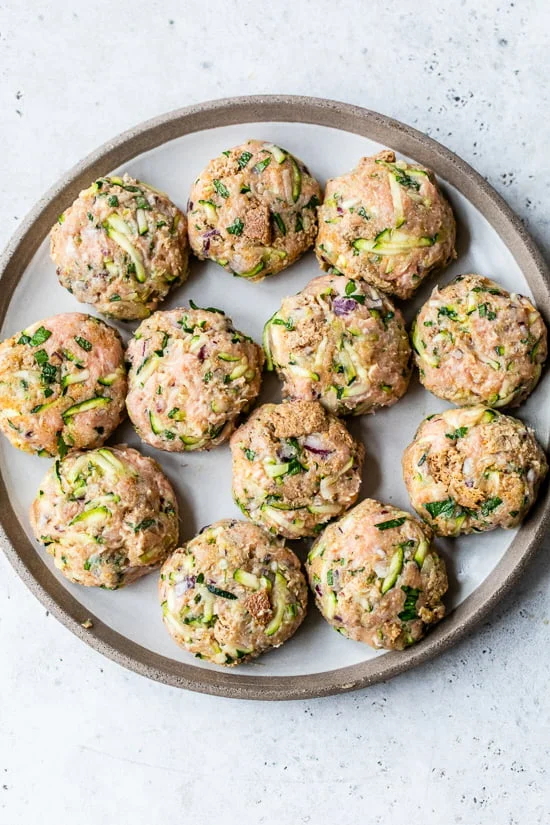 Greek Turkey Zucchini Meatballs