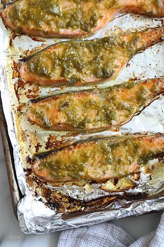Green Harissa Salmon – a quick weeknight dish!