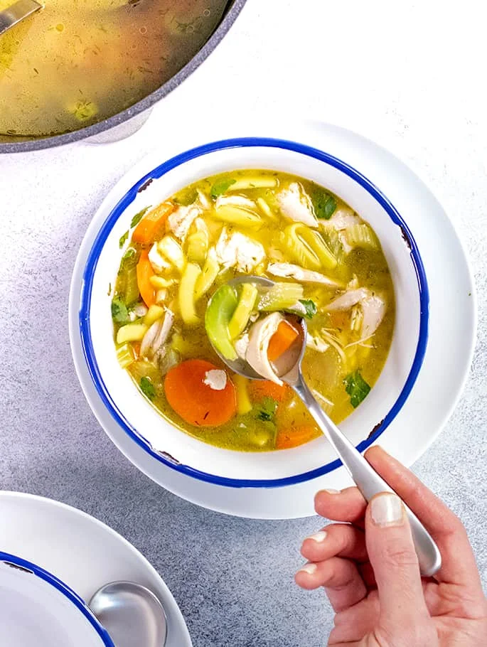 Homemade Gluten Free Chicken Noodle Soup