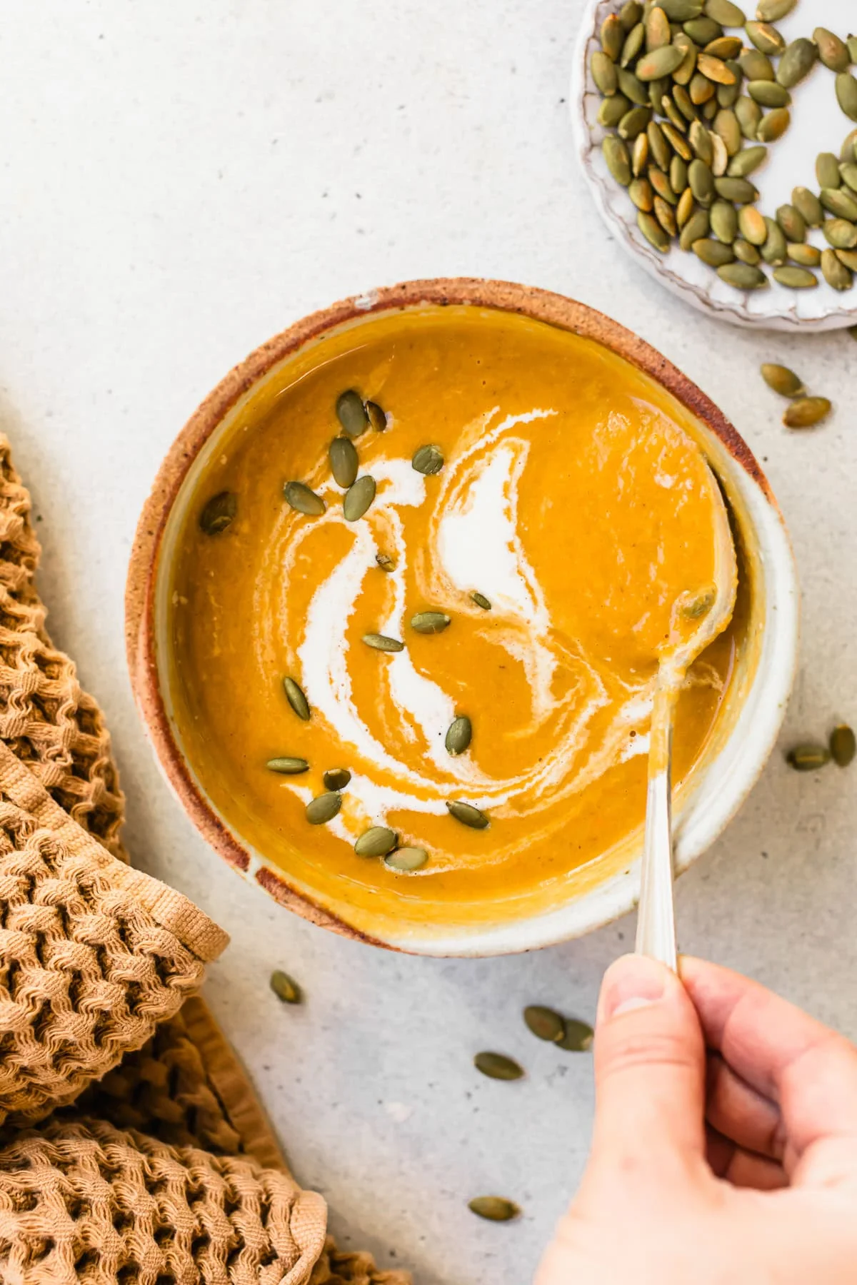 Pumpkin Ginger Coconut Soup (Dairy-Free)