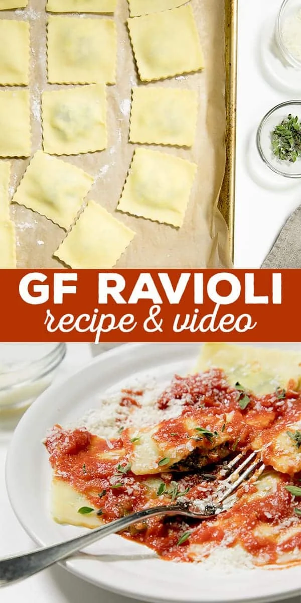 Homemade gluten free ravioli are way easier to make than you might think. And they freeze perfectly!