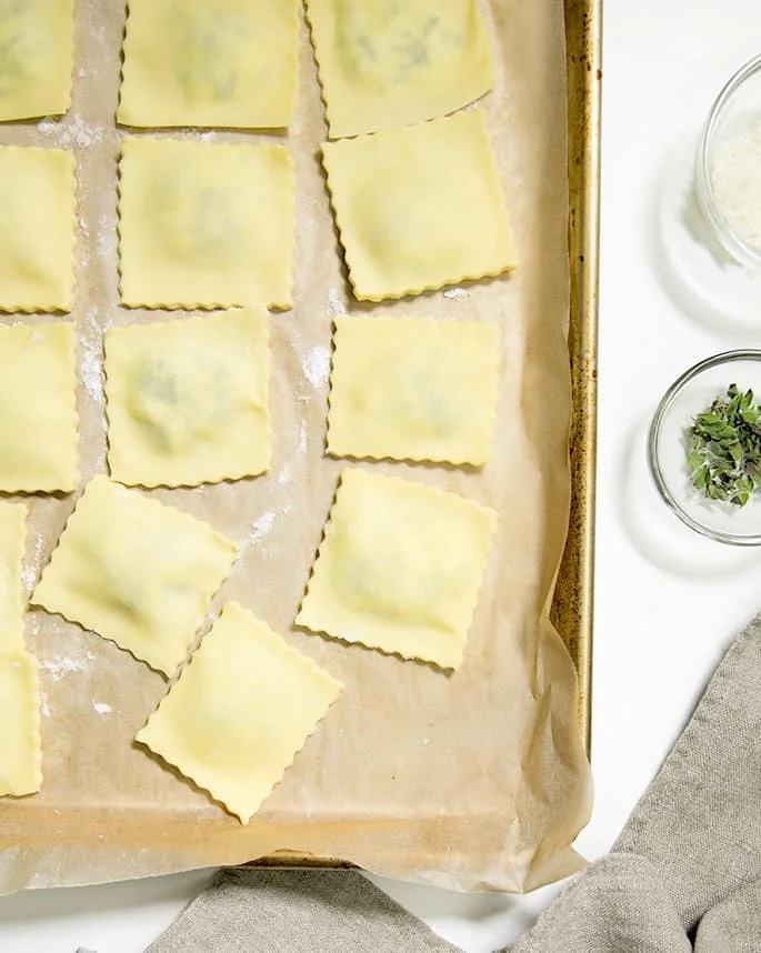 Gluten Free Ravioli with Spinach and Cheese