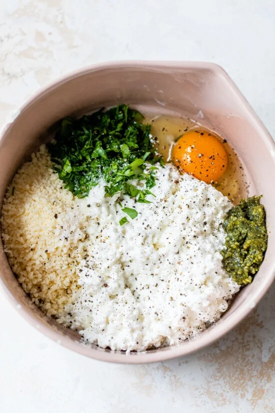 Ingredients for Cottage Cheese Lasagna
