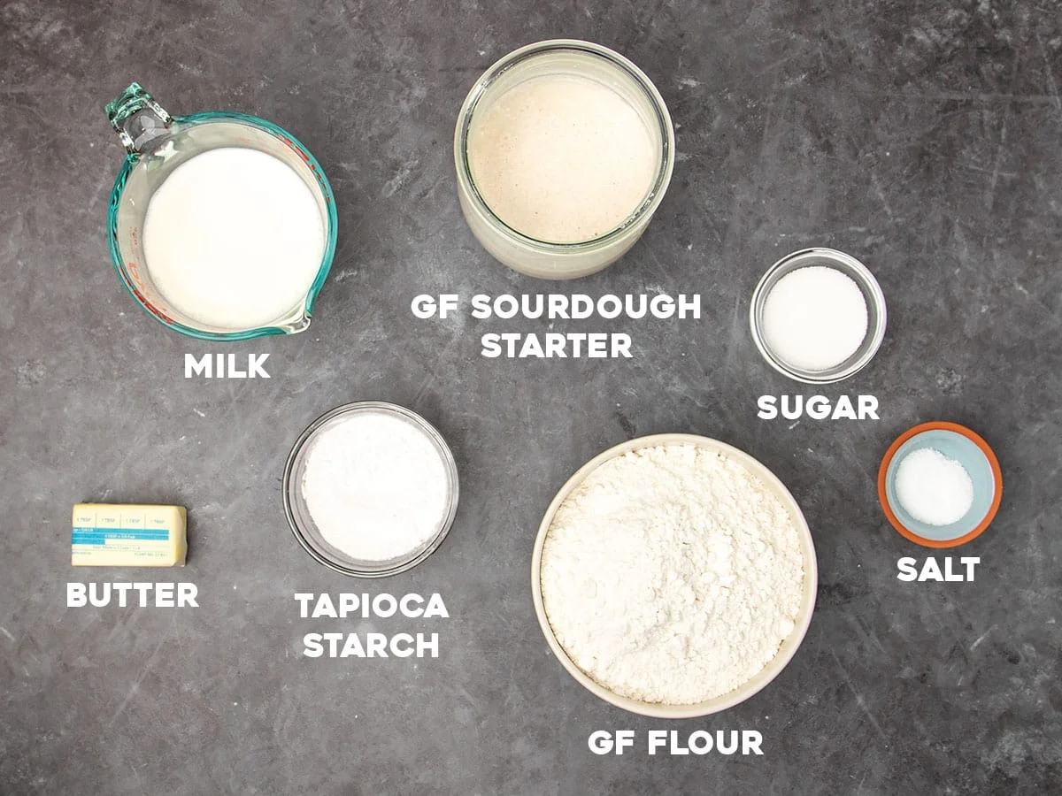 Ingredients required to make the recipe prepared on the counter.