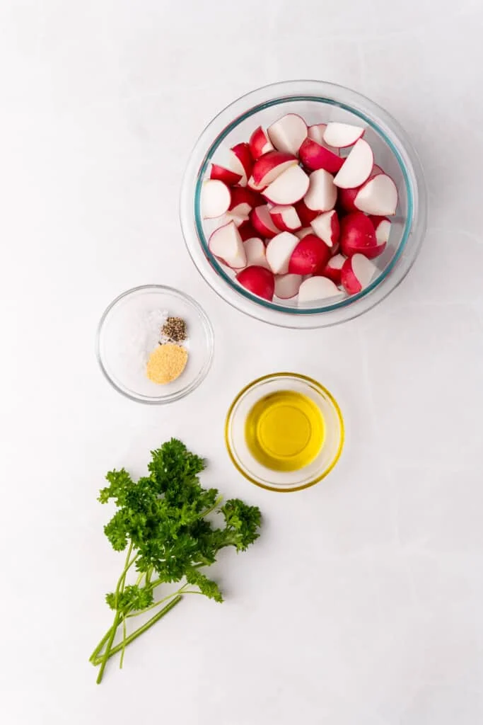 ingredients to make air fried radish