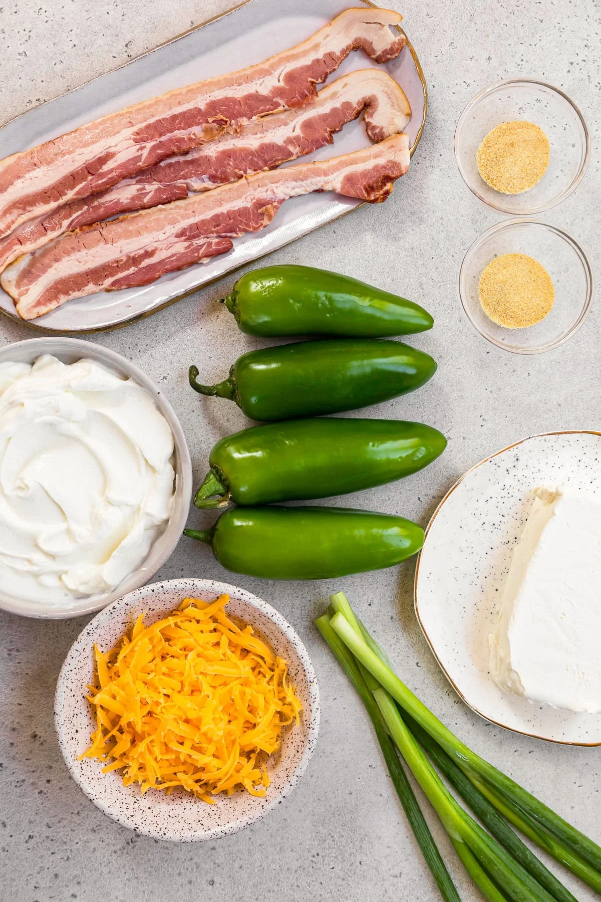 Jalapeño Popper Dip ingredients
