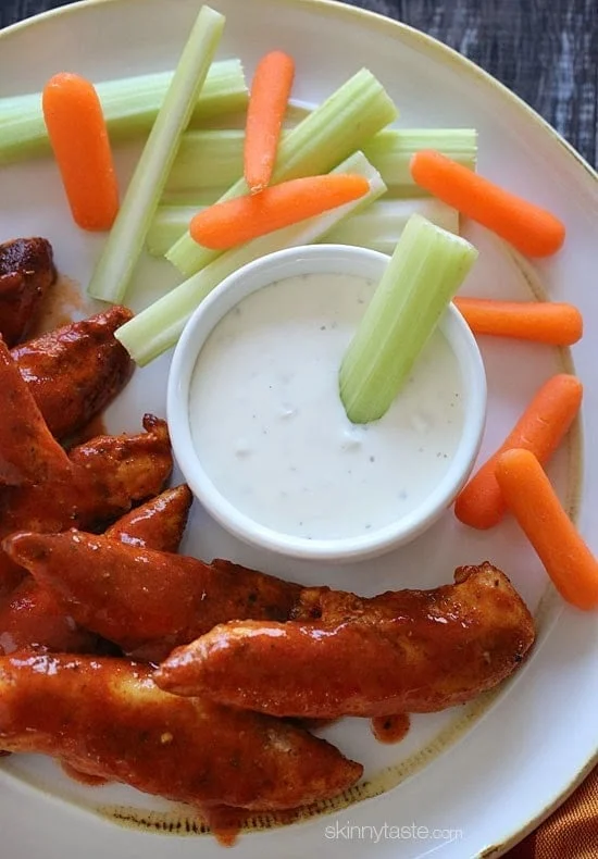 Less than 10 minutes to make – these chicken tenders are spicy and delicious!