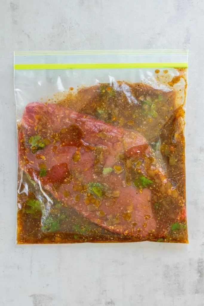 marinate the skirt steak for at least 4 hours