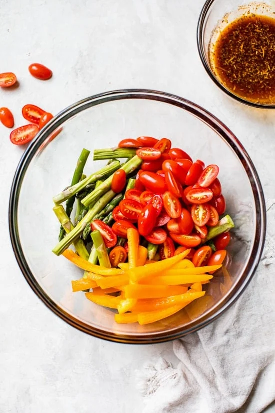 Mixing Veggies In A Bowl