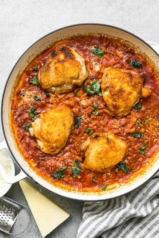 One Pot Chicken and Orzo