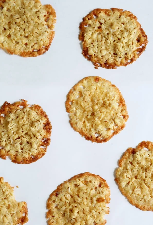 Gluten Free Oatmeal Lace Cookies