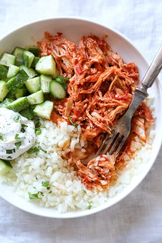 Easy Shredded Harissa Chicken