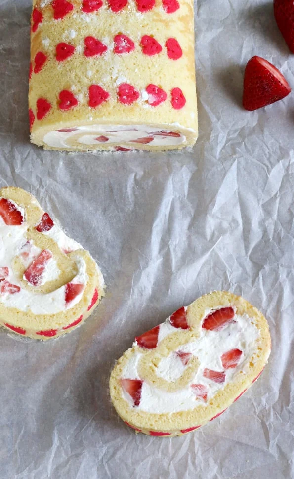 Gluten Free Strawberry Cake Roll