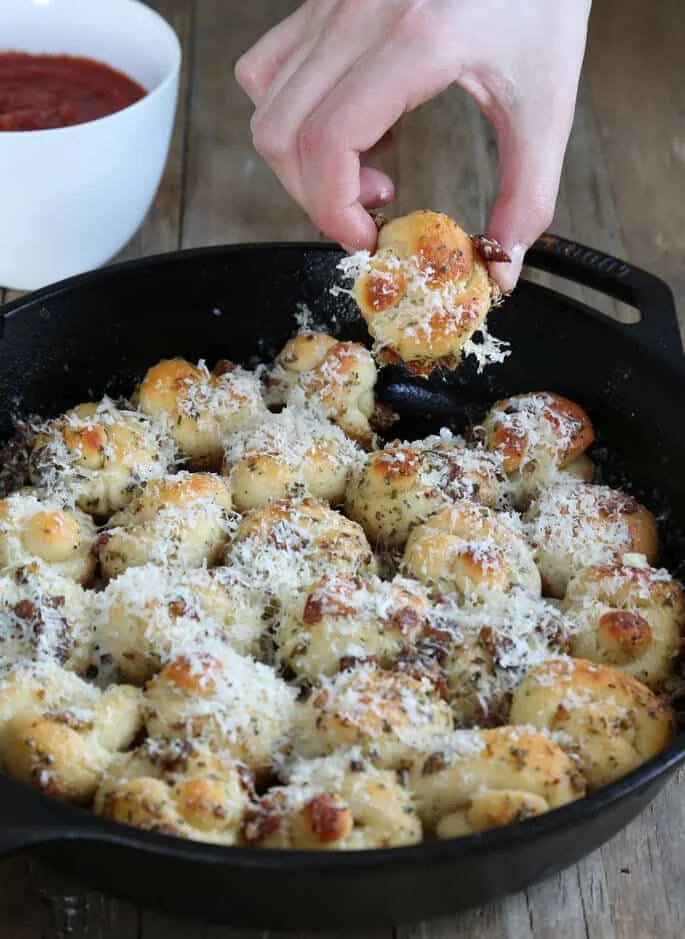 Pull Apart Gluten Free Bacon Garlic Knots