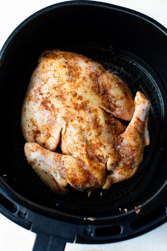 raw chicken in air fryer