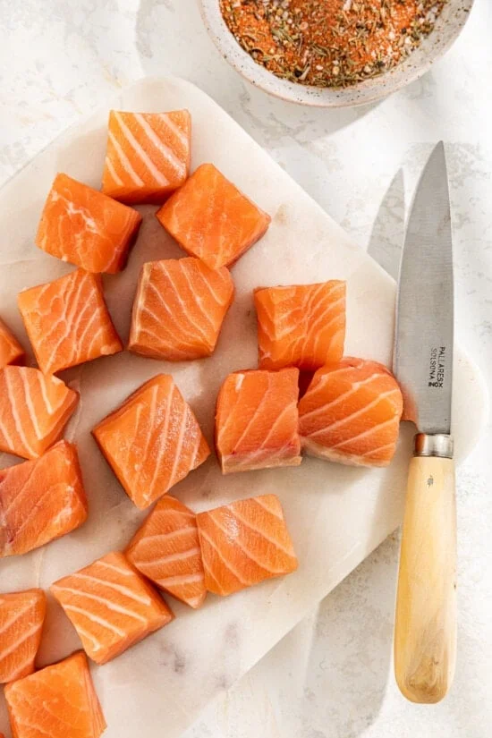 raw salmon